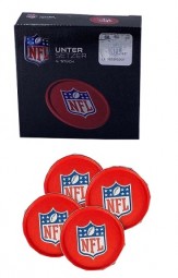 R NFL Untersetzer 4er Set ca. Ø 9 cm