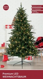 W Weihnachtsbaum H x 210 cm mit 290 LED, Grün