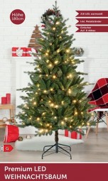 W Weihnachtsbaum H x 180 cm mit 210 LED, Grün